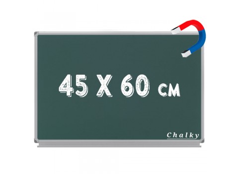 Chalky Manyetik Kara Tahta Yeşil Yüzey 45x60 cm